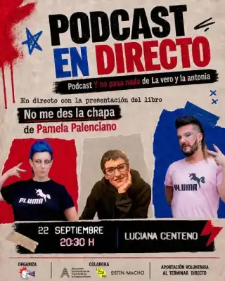  Podcast en directo con Pamela Palenciano para presentar su libro 'No me des la chapa'