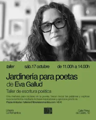 Taller de escritura poética con Eva Gallud en Librería La Romántica