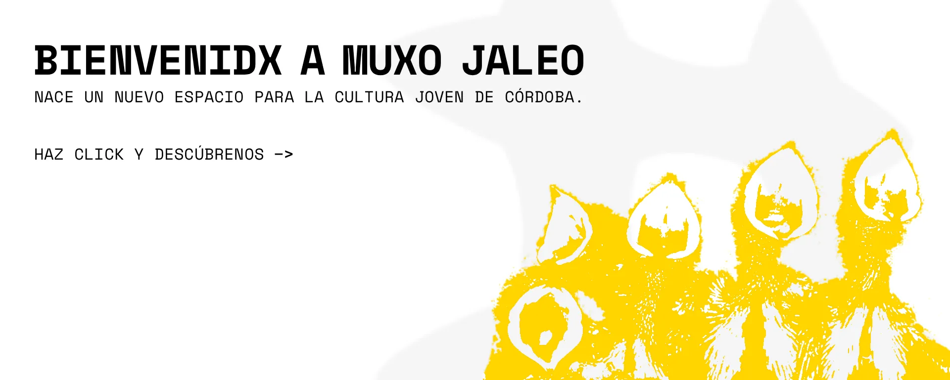 Cartel de la presentacion de la asociación Muxo Jaleo