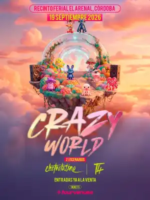 Cartel del Festival Crazy World Córdoba 19 de septiembre 2026