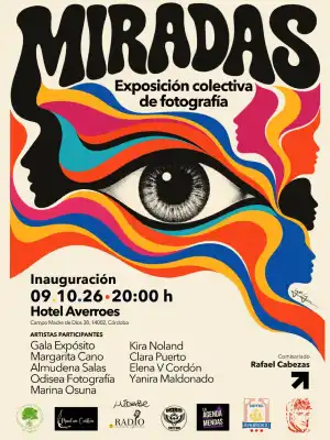 Cartel exposicion colectiva de fotografia Miradas