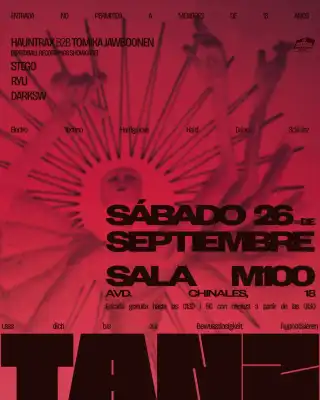 Cartel de fiesta TANZ 26 de septiembre