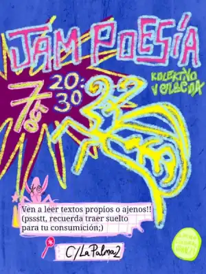 Cartel de jam de poesia de Kolektivo Verbena Córdoba