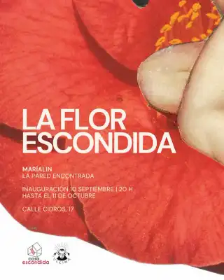 Cartel expo collage la flor escondida
