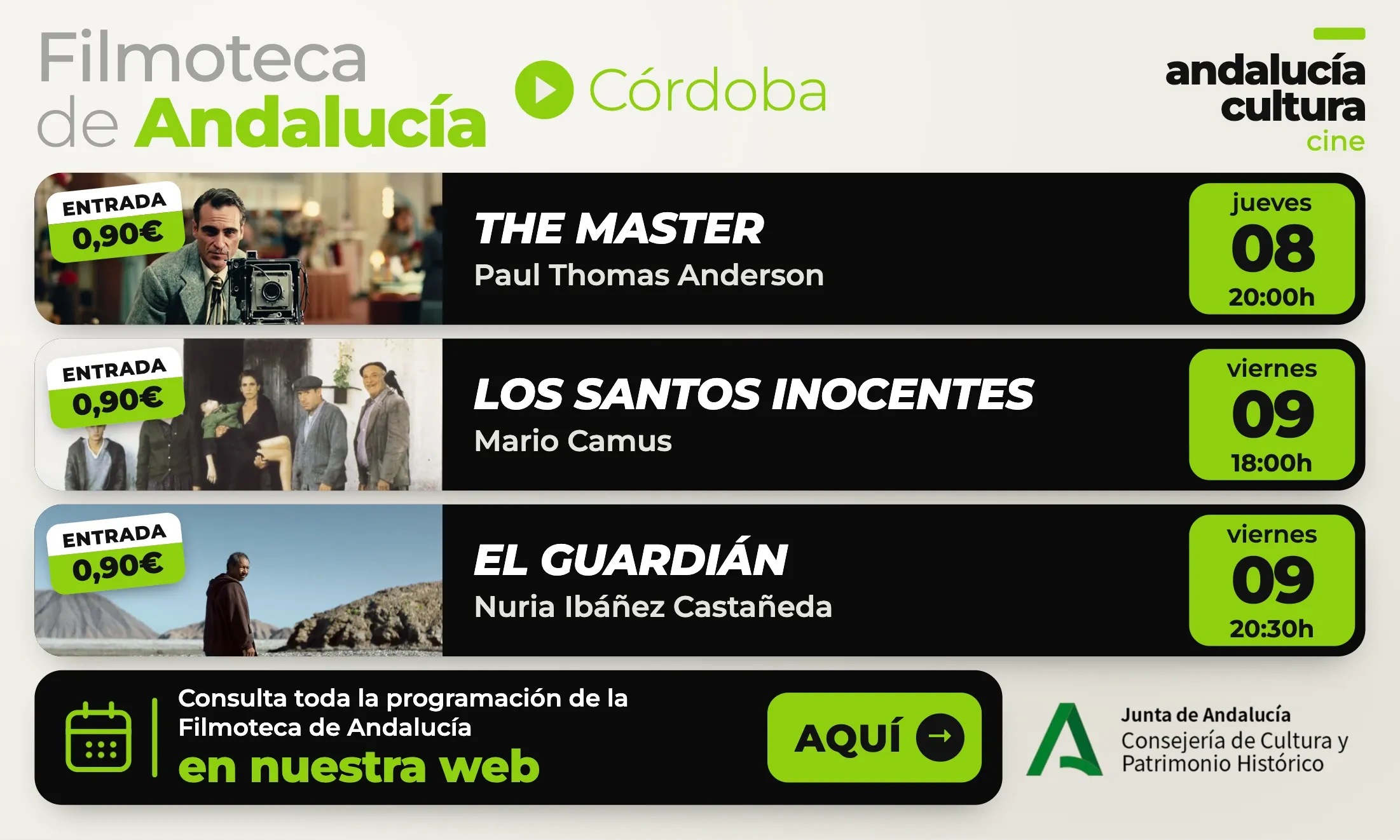 Programación filmoteca Córdoba 05-11 Octubre