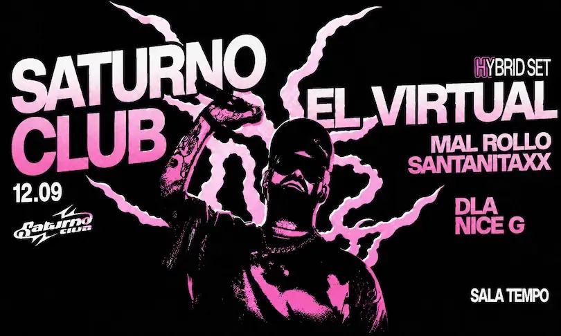 Cartel el virtual en Saturno el 12 de Septiembre, Sala Tempo
